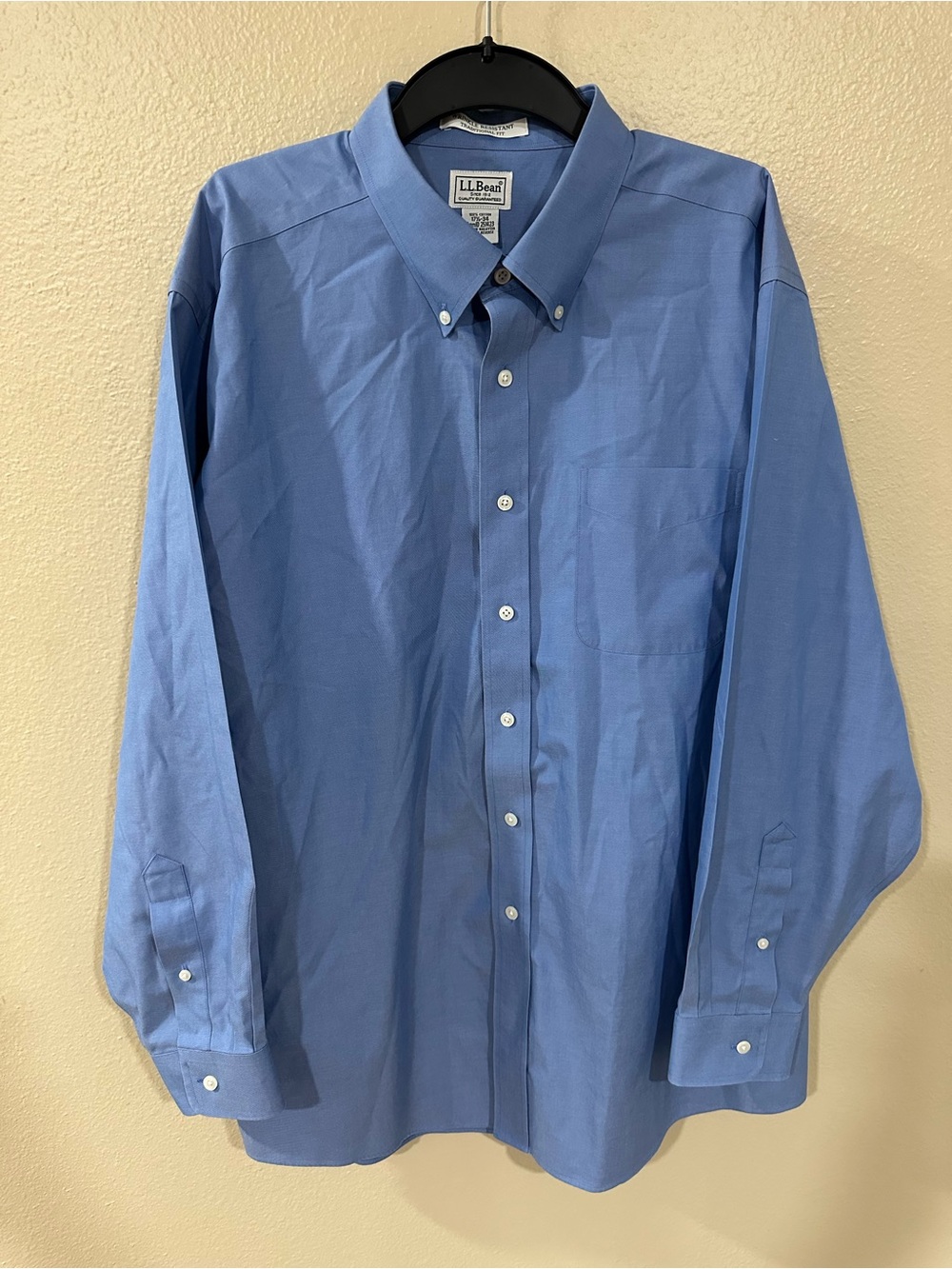 L.L. Bean Men’s Light Blue Button-Down Dress Shirt